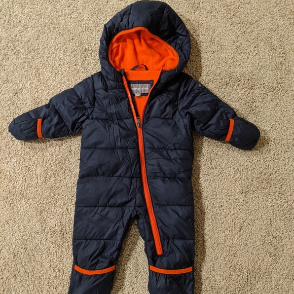 mk baby snowsuit